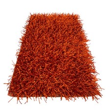 Tappeto Shaggy Arancio Moderno