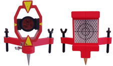 Land Surveying Mini Prisma Supporto + Bersaglio Riflettente [facile configurazione per una persona]