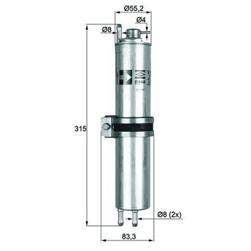 Filtro carburante mahle klh12 - filtro,