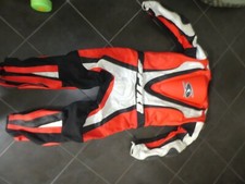 TUTA MOTO SPYKE rosso bianco nera, utilizzata una volta 