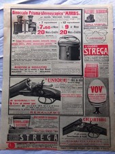 Pubblicità del 1911 Binocolo Prisma Marbis Unique Strega Vov Grimaldi Fucili