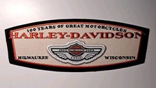 Patch distintivo vintage Harley Davidson - Milwaukee WI 100° anniversario 3 x 8
