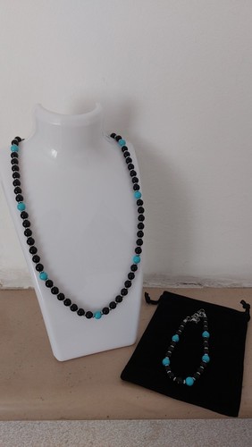 Set collana bracciale uomo - set,