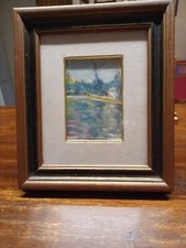 Olio  su masonite firmato P.De