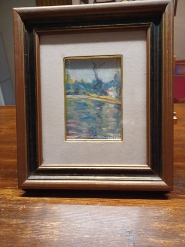 Olio masonite firmato - ,