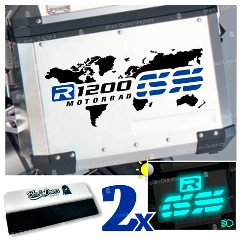 2pz adesivi nero blu - adesivi,