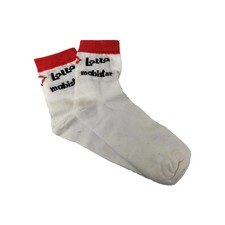 1 Paio Calze Calzini Ciclismo Vintage Lotto Mobistar Cycling Socks Size 40/43