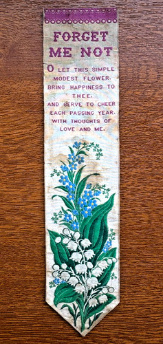 Silk woven bookmark welch - woven,