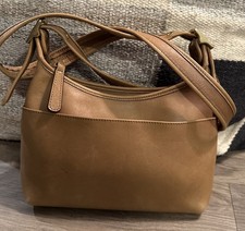 Borsa a tracolla Coach Vintage 2004 Legacy piccola pelle cammello hobo 9136