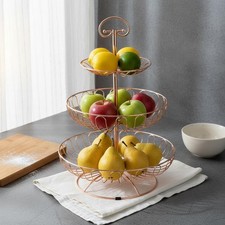 Cesto per Frutta a Tre Livelli