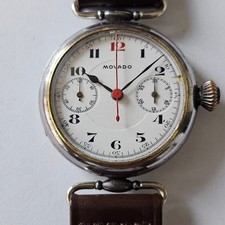 MOVADO-CRONO-MONOPULSANTE COASSIALE-RUOTA A COLONNE-VALJOUX 13 (VZ)-FIRMATO-BOX