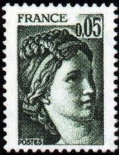 FRANCIA N°1964 "SABINE DI LOUIS DAVID 5C" NUOVO xx TTB