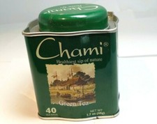 Empty Tin Box Tea can Chami