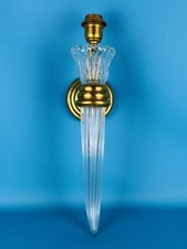 Lampada Da Parete In Vetro Di Murano “Flambeau” Design Paolo Crepax 1980