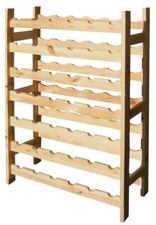 CANTINETTA PORTABOTTIGLIE VINO 42 POSTI PORTA BOTTIGLIE KIT IN LEGNO LEVIGATO