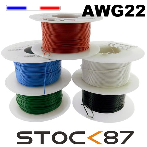 Fil souple câblage awg22 - de,