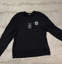T-shirt uomo Versace Medusa monogramma manica lunga taglia Xl