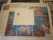 manifesto poster pubblicitario ente radio rurale viaggio mare illustrato epoca36