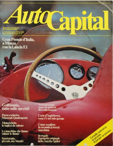 Rivista auto capital lancia - capital, f1