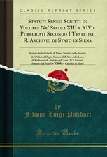 Statuti senesi scritti - statuti,