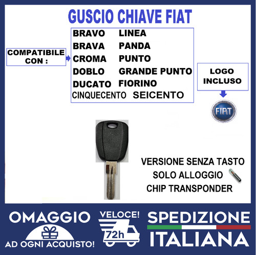 Guscio cover chiave - guscio, fiat