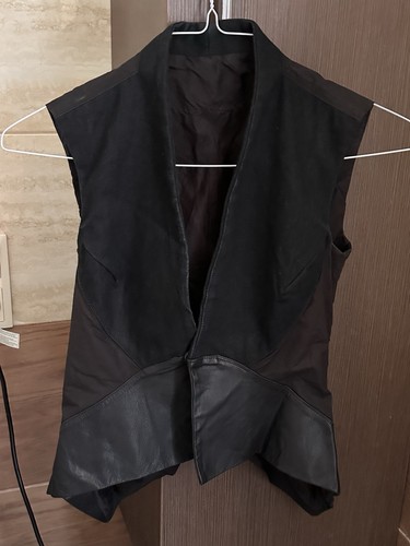 Gilet rick owens naska pelle - rick,