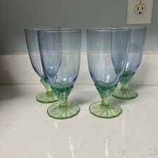 Set 4 calici acqua tè vintage