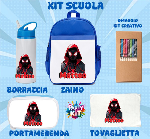 Kit scuola zaino borraccia - kit,