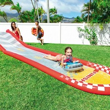 Scivolo gonfiabile auto Surf Intex 57167 Racing fun Slide acqua bambini mshop