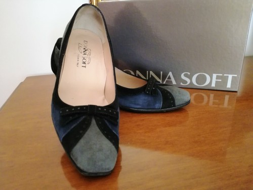 Scarpa donna camoscio - n., ½