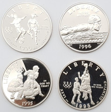 4 X Dollaro Commemorativo Della Metà 1995/1996 Olimpiadi - Olimpiade - - (122)