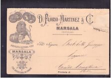 Cartolina Commerciale Marsala Florio Martinez 1900 KY2303