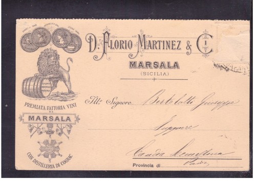 Cartolina commerciale marsala - cartolina,