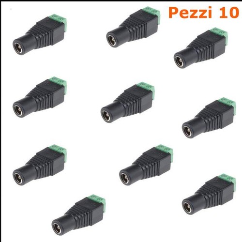 10pz connettore alimentazione - 10pz,