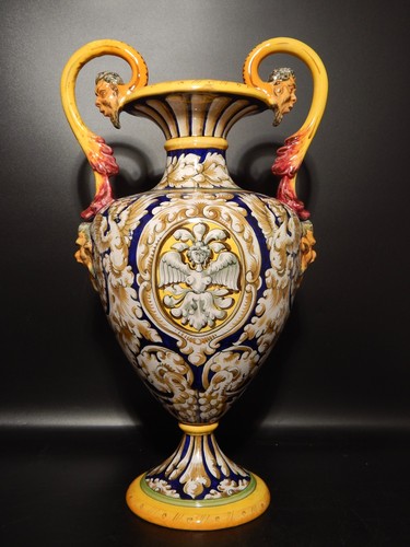 Antico vaso ceramica maiolica - antico,