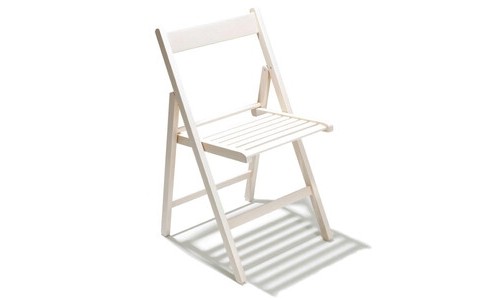 Set sedie pieghevoli legno - 4,