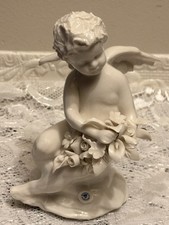 Raro Cherubino Ceramica Bianca