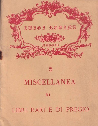 Miscellanea libri rari di - miscellanea,