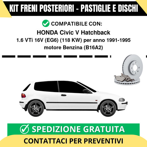 Kit freni posteriori - kit,