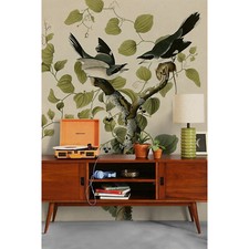 Non-woven wallpaper Birds on a
