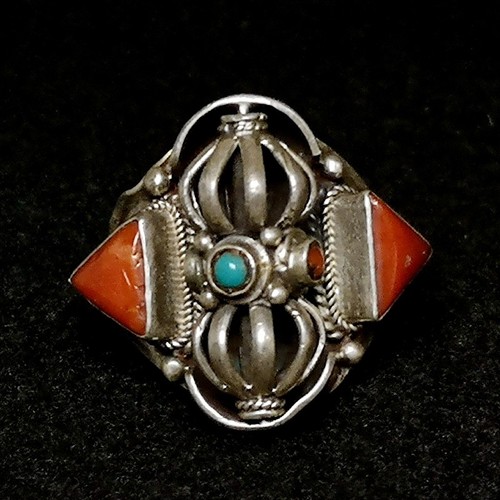 Anello vajra corallo - anello,