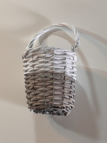 Porta piante vimini shabby - -,