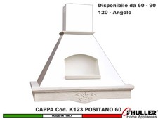 Cappa FHULLER Parete Rustica POSITANO 60 Legno Frassino/Tiglio Grezzo Motore 420