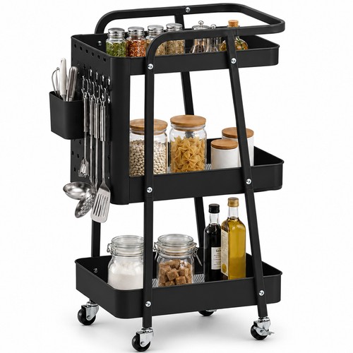 Carrello cucina nero - da,