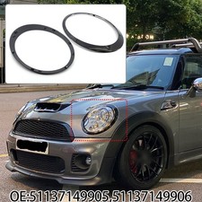 For Mini-Cooper S R56 R57 R55 Clubman 2007-2015 Nero Lucido Faro Modanature