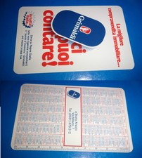 Calendario tascabile plastica 1982 Pubblicità GRIMALDI Agenzia immobiliare