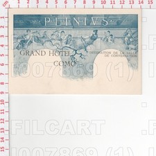 I7869 COMO 1899 GRAND HOTEL PLINIUS ILLUSTRATORE G CAMPI