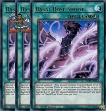 Yugioh! 3x Basal Rose Shoot