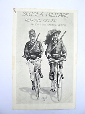 CARTOLINA MILITARE MODENA CARTOLERIA GOZZI BERSAGLIERE BICICLETTA CICLISTI