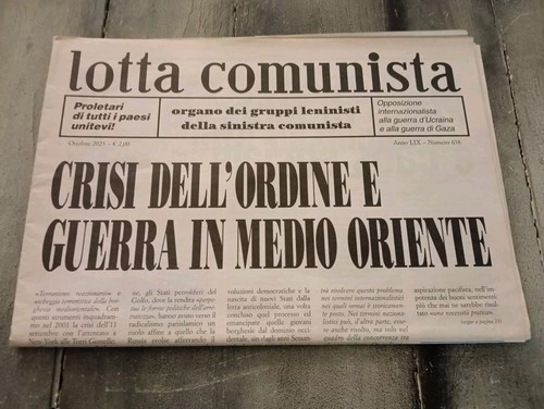 Lotta comunista ottobre - ottobre, 2023
